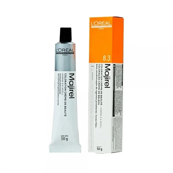 COR 8.3 - COLORAÇÃO MAJIREL - LOREAL - 50G   