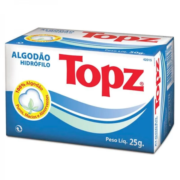 Algodão Topz caixa 25g