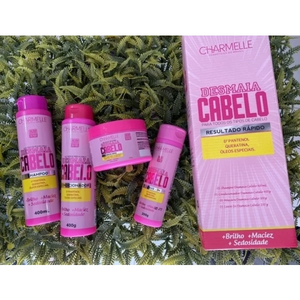 KIT CAPILAR DESMAIA CABELO - CHARMELLE - 4 ITENS