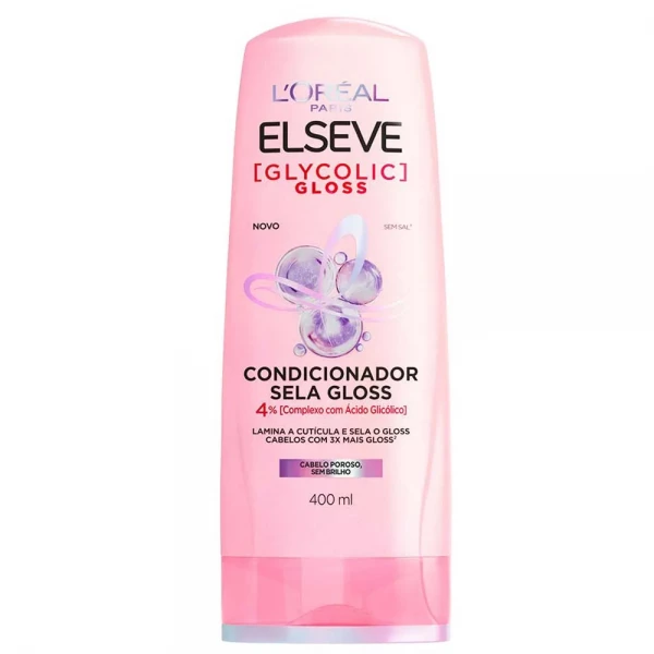 CONDICIONADOR GLYCOLIC GLOSS - LOREAL PARIS ELSEVE - 400ml