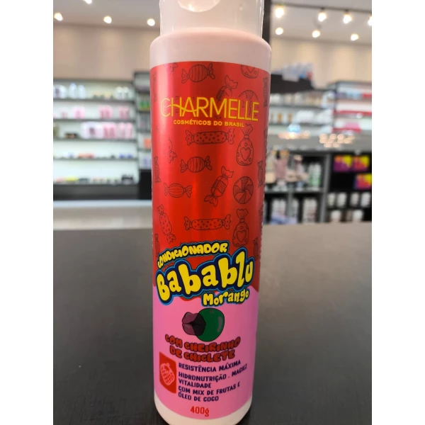 CONDICIONADOR - BABABLU - MORANGO - CHARMELLE - 400 G