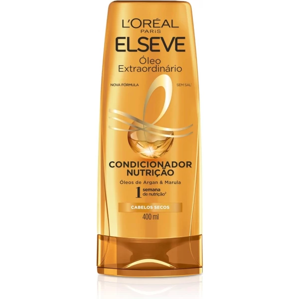 CONDICIONADOR - ÓLEO EXTRAORDINÁRIO NUTRIÇÃO, BILHO E MACIEZ INTENSA - ELSEVE - L'OREAL 200 ML