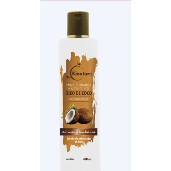 CONDICIONADOR NUTRITIVO - ÓLEO DE COCO - KINATURE - 400 ML