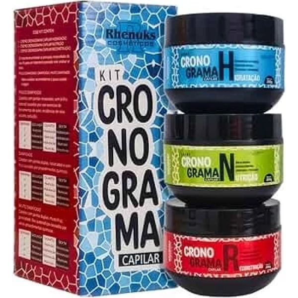 KIT CRONOGRAMA CAPILAR - RHENUKS - 3 ITENS