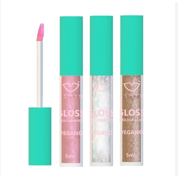 GLOSS HOLOGRÁFICO LABIAL - COR 1 - JASMINE - 5ML