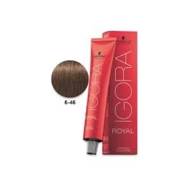 IGORA ROYAL - TINTA PARA CABELO - 6.46 - LOURO ESCURO BEIGE CHOCOLATE - SCHWARZKOPF PROFESSIONAL - 60G