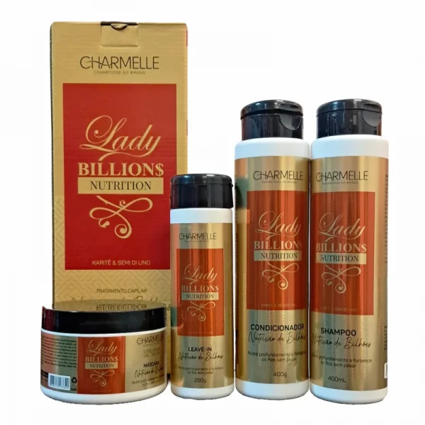 KIT CAPILAR CHARMELLE - LADY BILLIONS - 4 ITENS