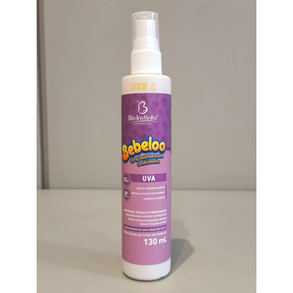 SPRAY DESEMBARAÇANTE - BEBELOO - UVA - BIO INSTINTO - 130 ML