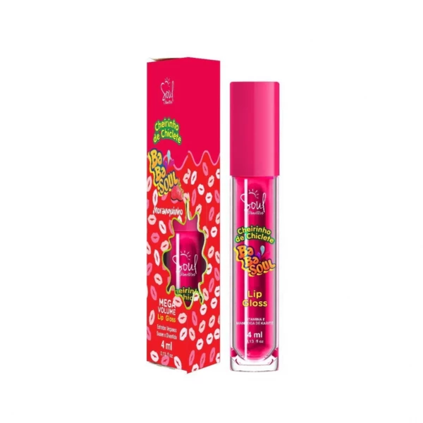 LIP GLOSS - MORANGUINHO - BABASOUL- 4ML