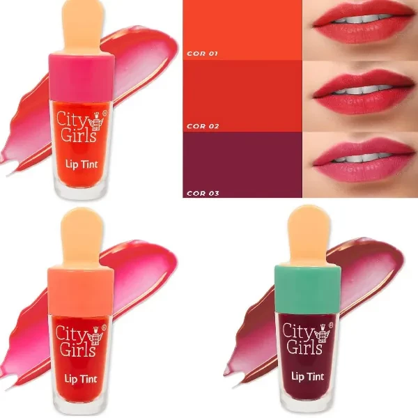 LIP TINT - CITY GILRS - CORES SORTIDAS  - 4,3ML