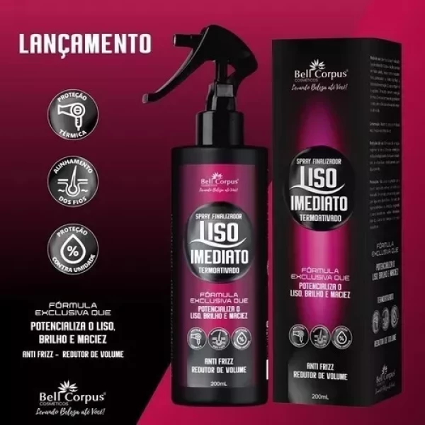 SPRAY LISO IMEDIATO - BELL CORPUS - 200 ML