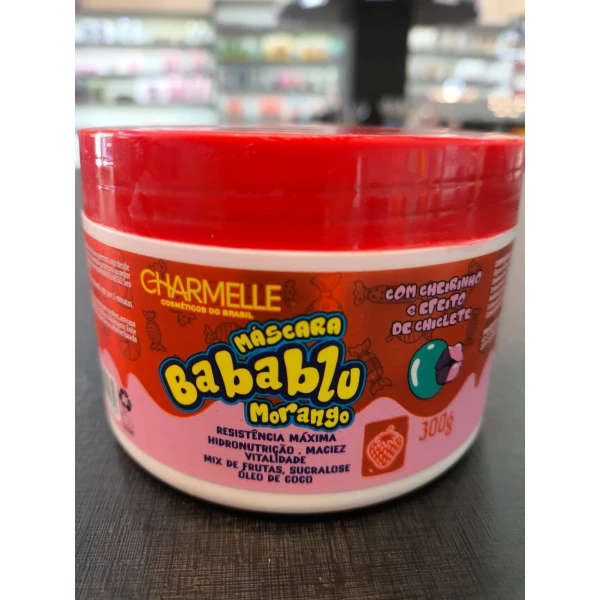 MÁSCARA - BABABLU - MORANGO - CHARMELLE - 300 G