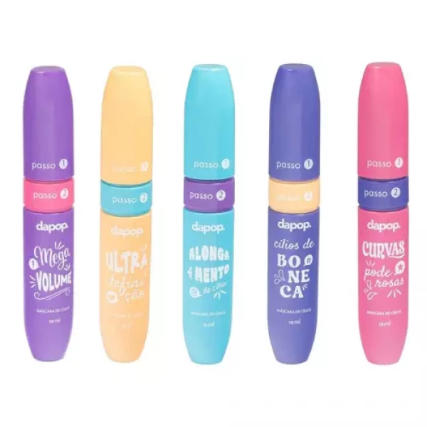 MÁSCARA DE CÍLIOS - MEGA VOLUME - DAPOP - 10ML