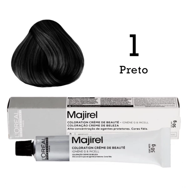 COR 1 - COLORAÇÃO MAJIREL - LOREAL - 50G