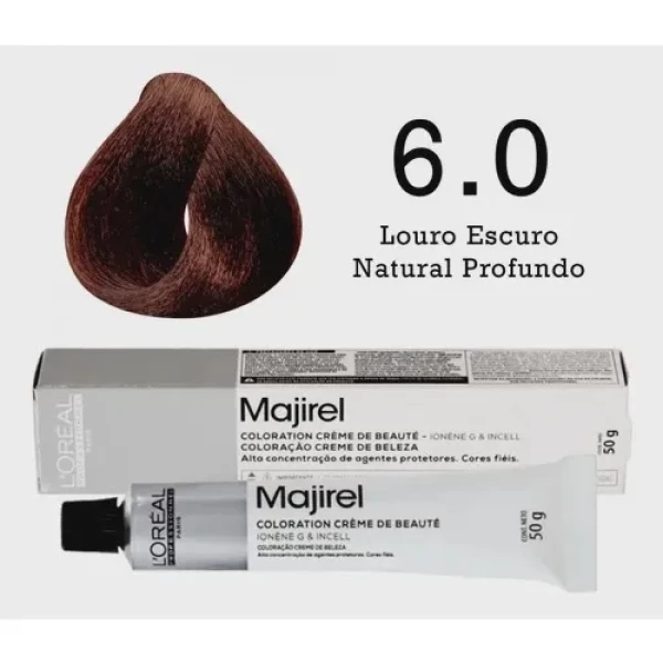 COR 6.0 - COLORAÇÃO MAJIREL - LOREAL - 50G