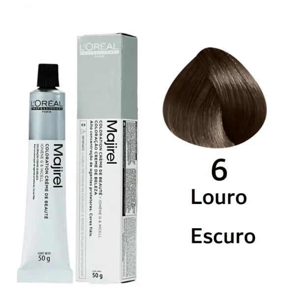 COR 6 - COLORAÇÃO MAJIREL - LOREAL - 50G  