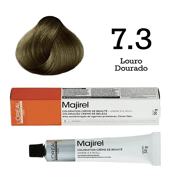 COR 7.3 - COLORAÇÃO MAJIREL - LOREAL - 50G  