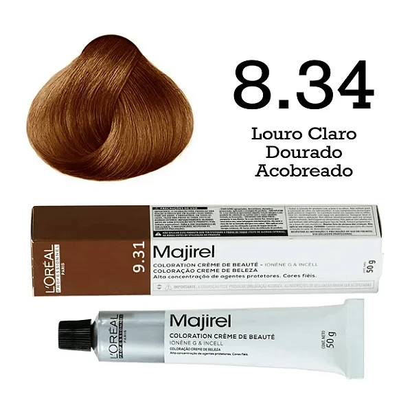 COR 8.34 - COLORAÇÃO MAJIREL - LOREAL - 50G    