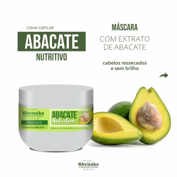 MÁSCARA - ABACATE NUTRITIVO - RHENUKS - 280 G