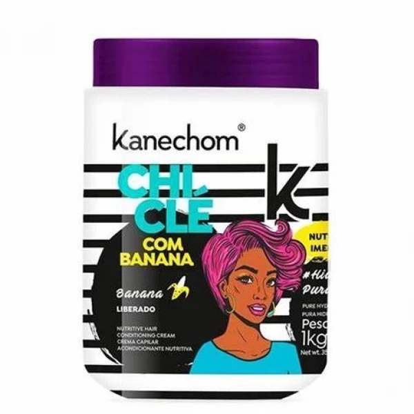 MÁSCARA CAPILAR CONDICIONANTE CHICLE COM BANANA - KANECHOM - 1KG