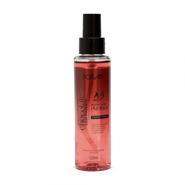 ÓLEO CORPORAL - CHOCOLATE COM PIMENTA - PORAN - BEM ME QUERO PROIBIDA - 120 ML