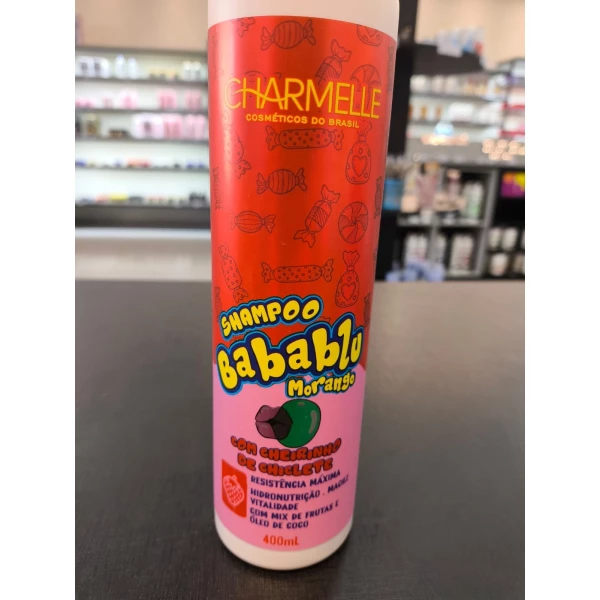 SHAMPOO - BABABLU - MORANGO - CHARMELLE - 400 ML