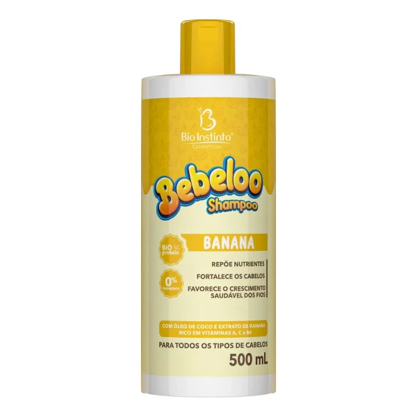 SHAMPOO - BEBELOO - BANANA - BIO INSTINTO - 500 ML