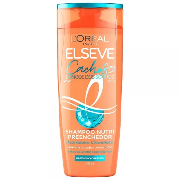 SHAMPOO - ELSEVE - CACHOS LONGOS DOS SONHOS - L'OREAL PARIS 200 ML