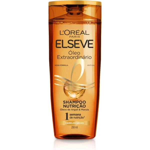SHAMPOO - ÓLEO EXTRAORDINÁRIO - ELSEVE - L'OREAL 200 ML