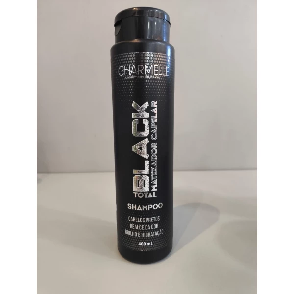 SHAMPOO - TOTAL BLACK - CHARMELLE - 400 ML
