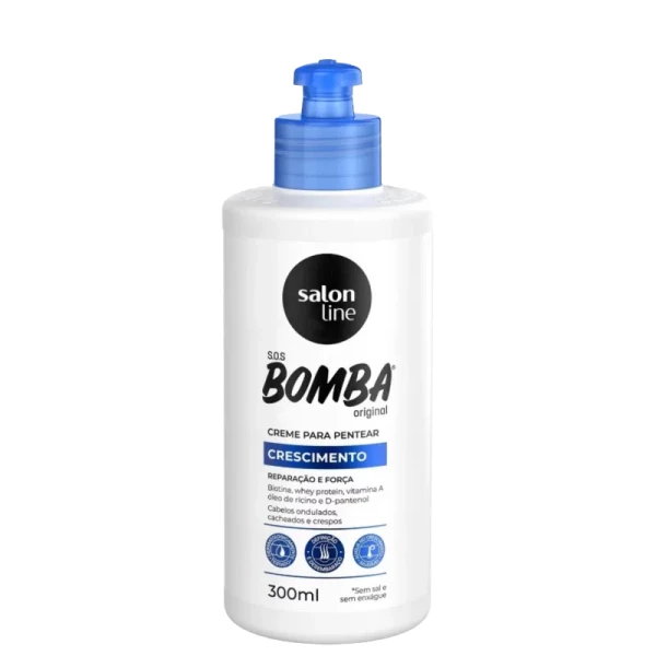 CREME PARA PENTEAR - SALON LINE - SOS BOMBA - CRESCIMENTO - 300 ml