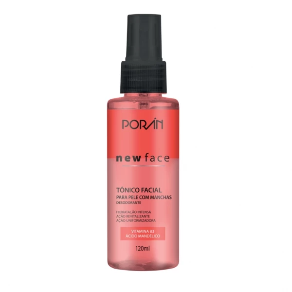 TÔNICO FACIAL - PELE COM MANCHAS - NEWFACE - PORAN - 120 ML