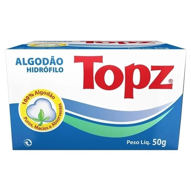 Algodão Topz caixa 50g