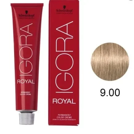 IGORA ROYAL - TINTA PARA CABELO - 9.00 - LOURO EXTRA CLARO NATURAL EXTRA - SCHWARZKOPF PROFESSIONAL - 60G