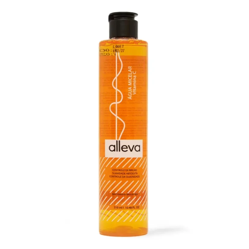 ÁGUA MICELAR - VITAMINA C - ALLEVA - 310 ML