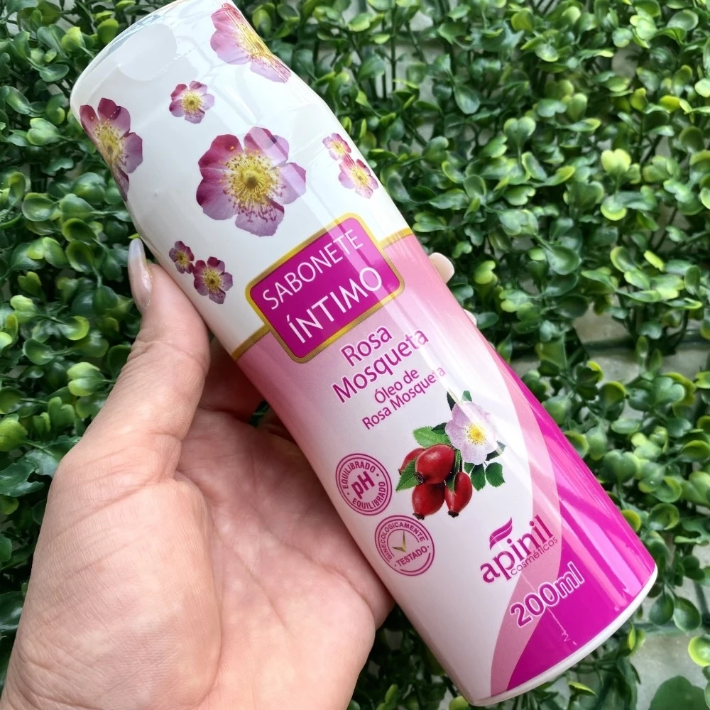 SABONETE ÍNTIMO FEMININO - ROSA MOSQUETA - APINIL - 200 ML