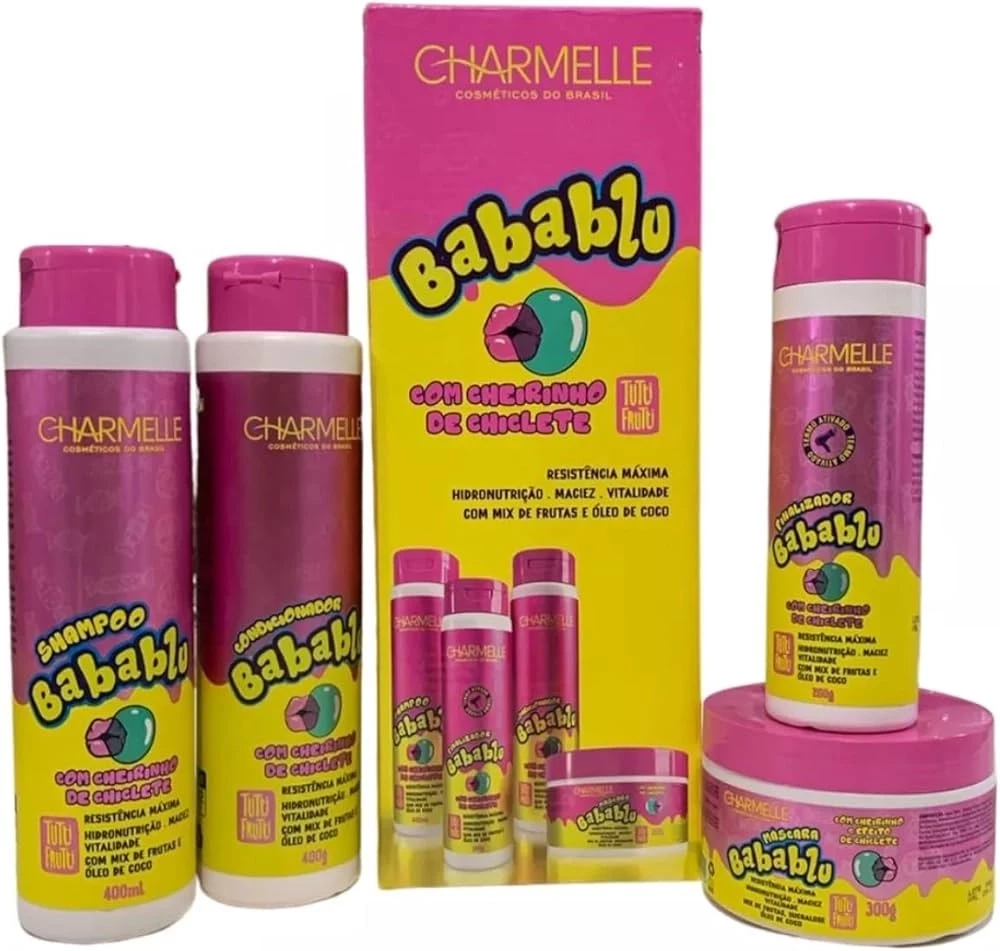 KIT CAPILAR BABABLU - TUTTI FRUTTI - CHARMELLE - 4 ITENS