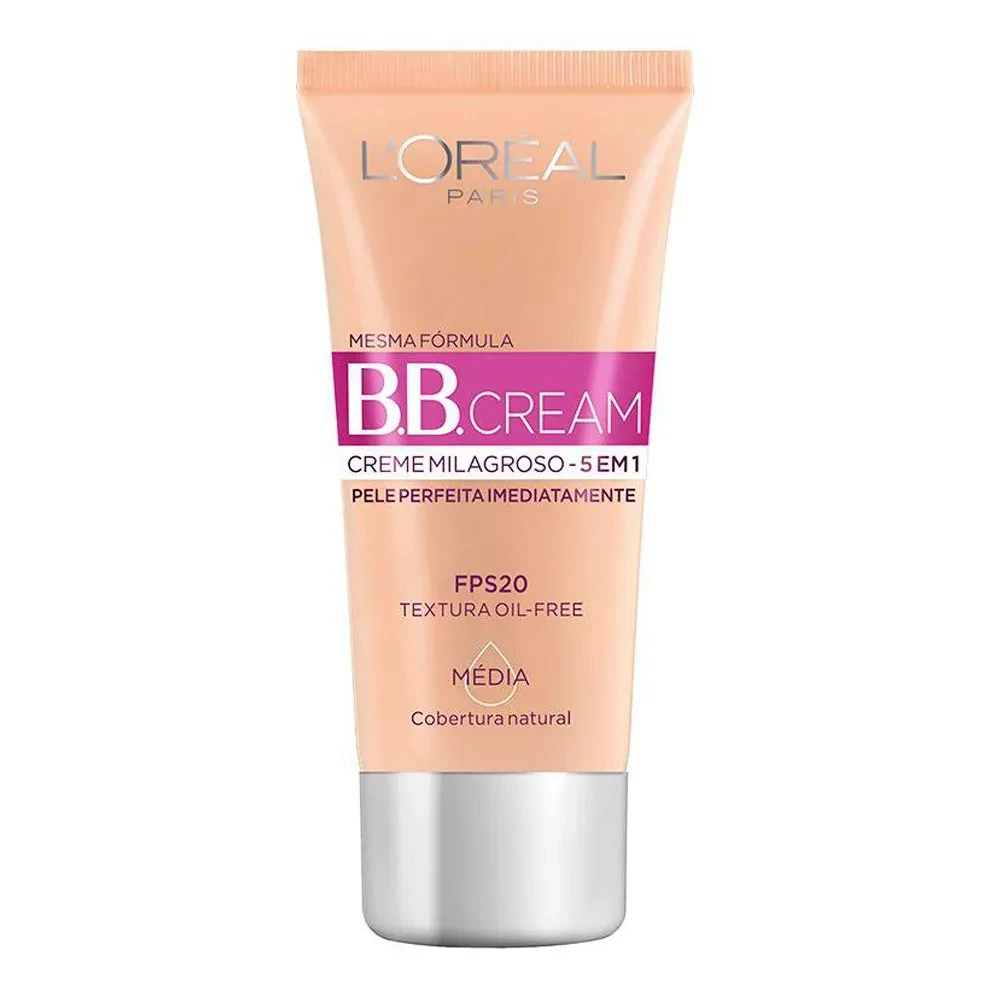 B.B.CREAM - 5 EM 1 - L'OREAL - COR MÉDIA - 30 ML