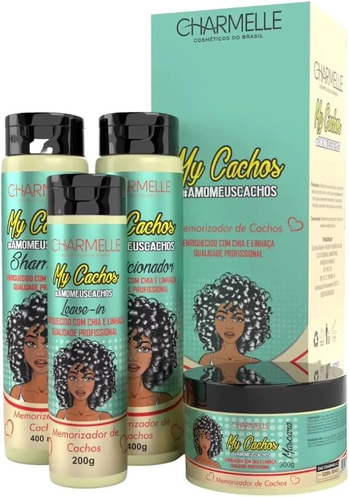 KIT CAPILAR CHARMELLE - MY CACHOS - 4 ITENS