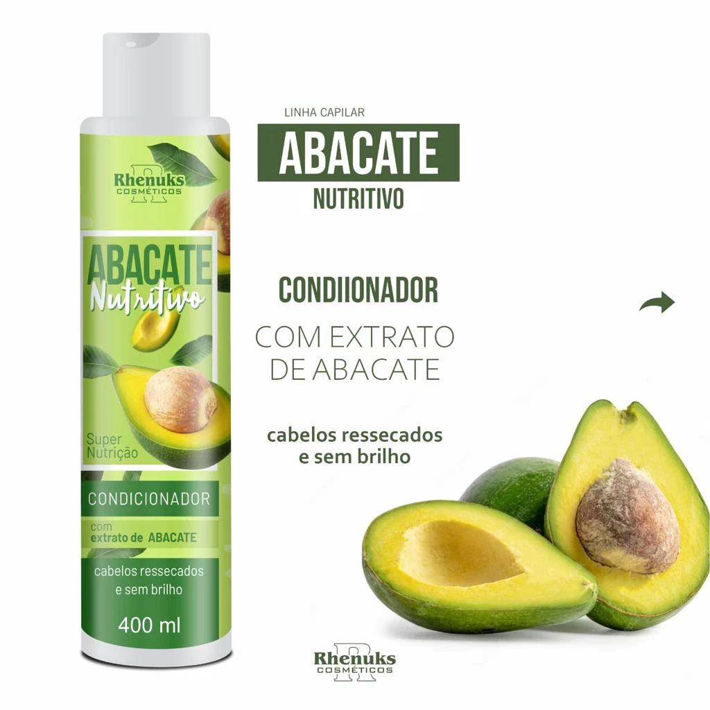 CONDICIONADOR - ABACATE NUTRITIVO - RHENUKS - 400 ML
