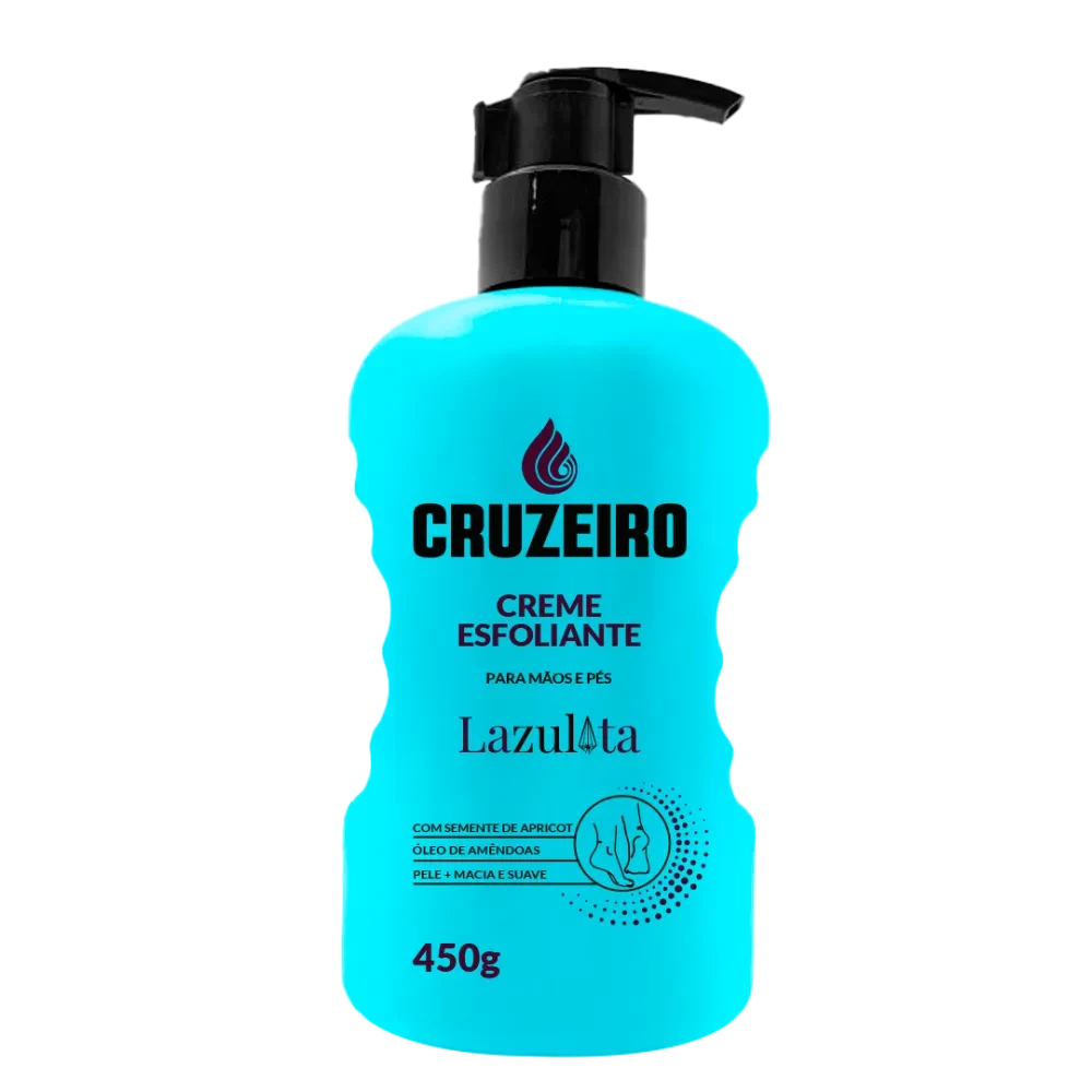 CREME ESFOLIANTE PARA MÃOS E PÉS - CRUZEIRO - 450 G
