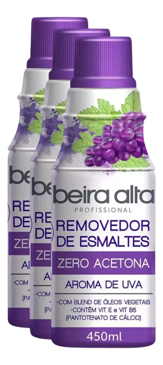 REMOVEDOR DE ESMALTE - BEIRA ALTA ZERO - 90ml