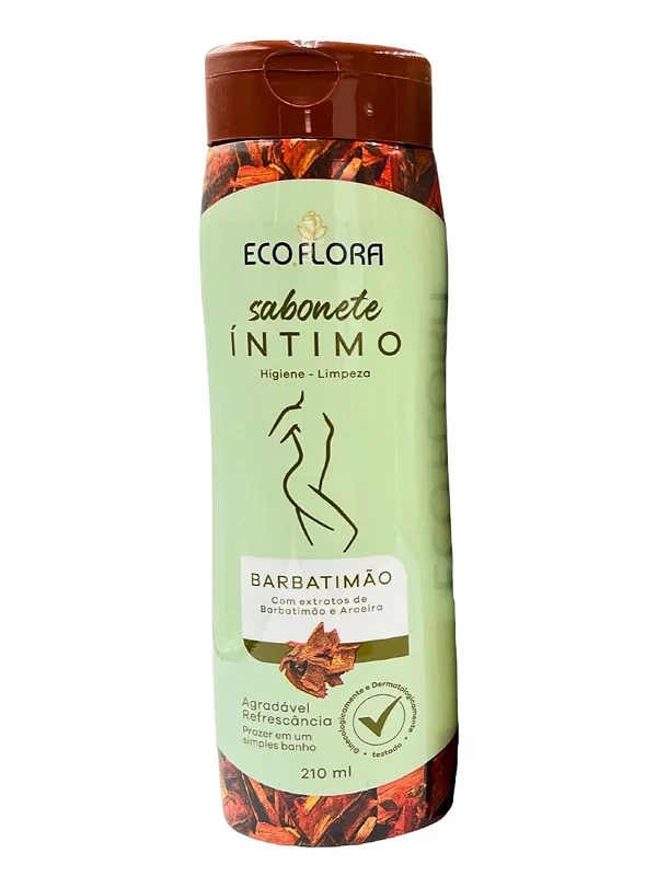 SABONETE ÍNTIMO FEMININO - BARBATIMÃO - ECO FLORA - 210 ML