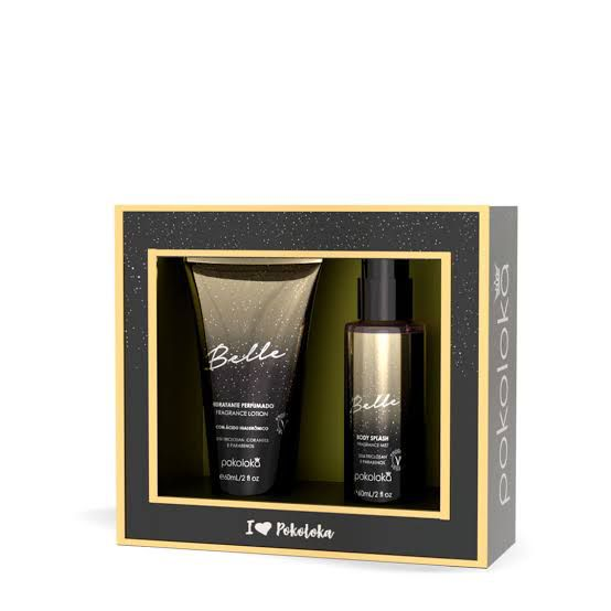 KIT - HIDRATANTE E BODY SPLASH BELLE - POKOLOKA - 60ML