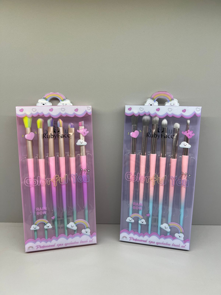 KIT DE PINCÉIS DE MAQUIAGEM  - COLOR FUL YOU - RUBY FACE