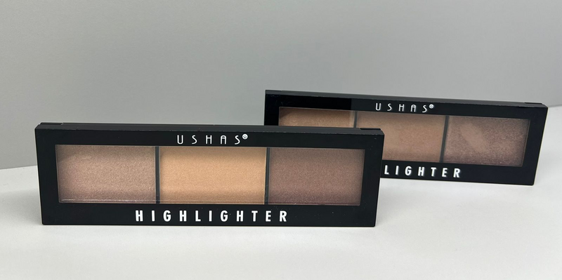PALHETA DE ILUMINADOR 3 CORES - USHAS HIGHLIGHTER 