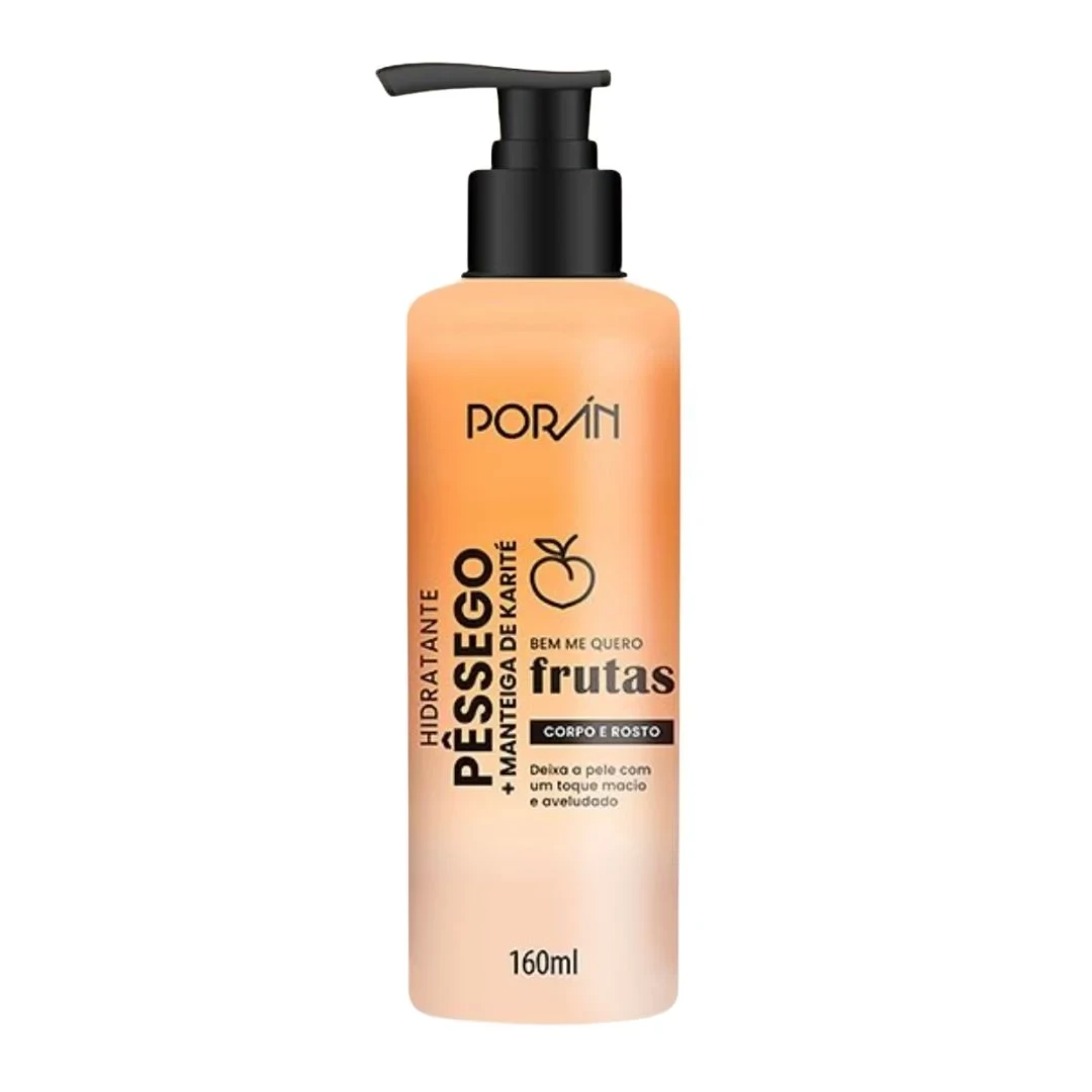 HIDRATANTE - PÊSSEGO - BEM ME QUERO FRUTAS - PORAN - 160 ML