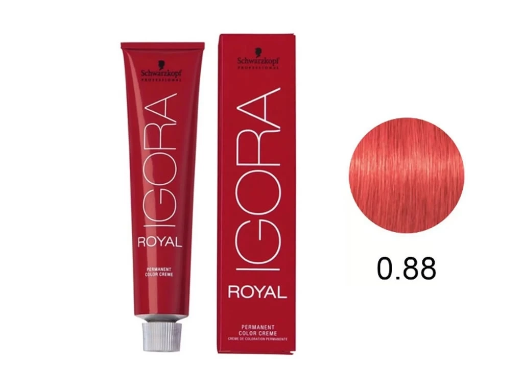 IGORA ROYAL - TINTA PARA CABELO - 0.88 - TOM DE MISTURA VERMELHO - SCHWARZKOPF PROFESSIONAL - 60G