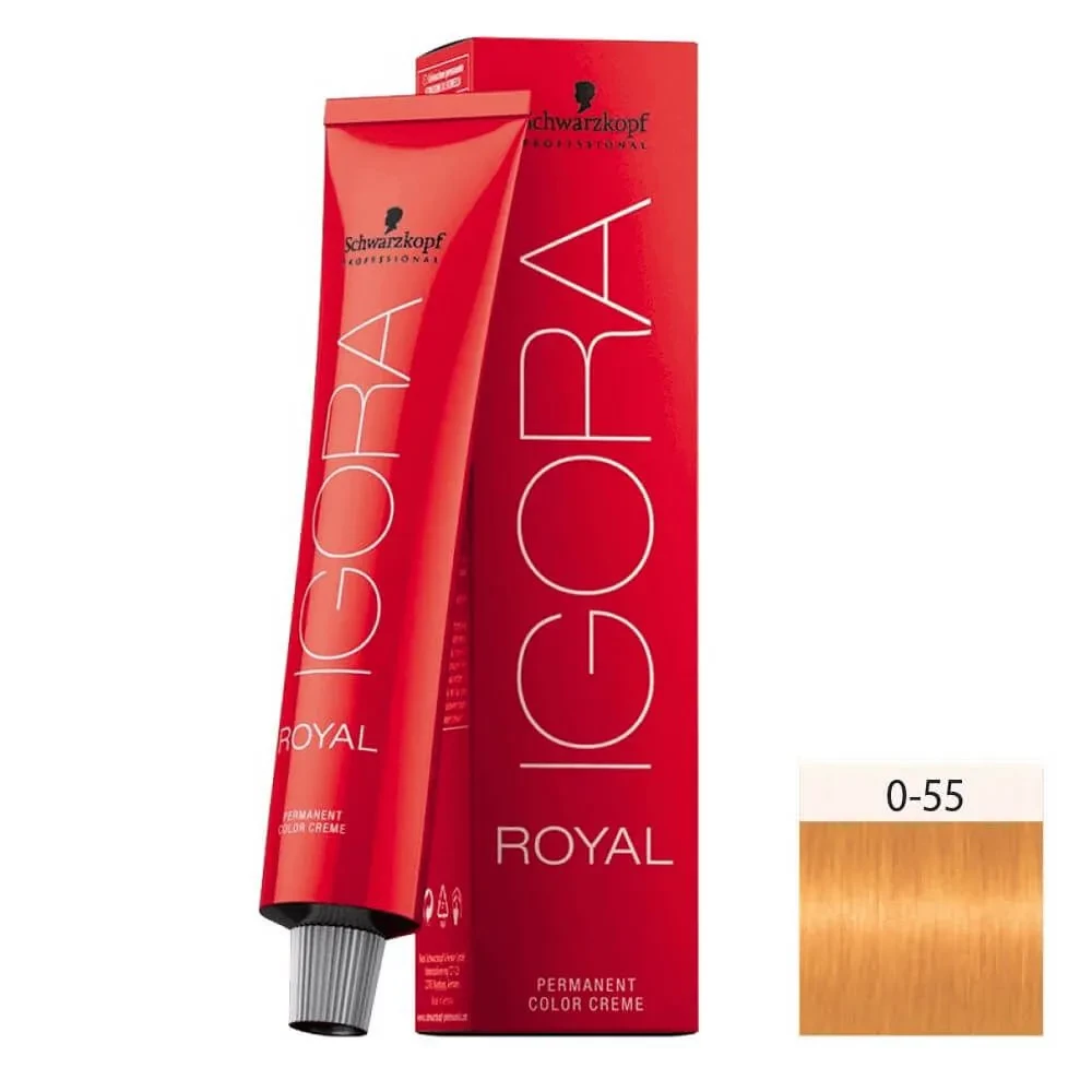 IGORA ROYAL - TINTA PARA CABELO - 0.55 - TOM DE MISTURA DOURADO - SCHWARZKOPF PROFESSIONAL - 60G