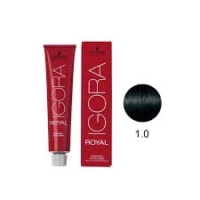 IGORA ROYAL - TINTA PARA CABELO - 1.0 - PRETO NATURAL - SCHWARZKOPF PROFESSIONAL - 60G